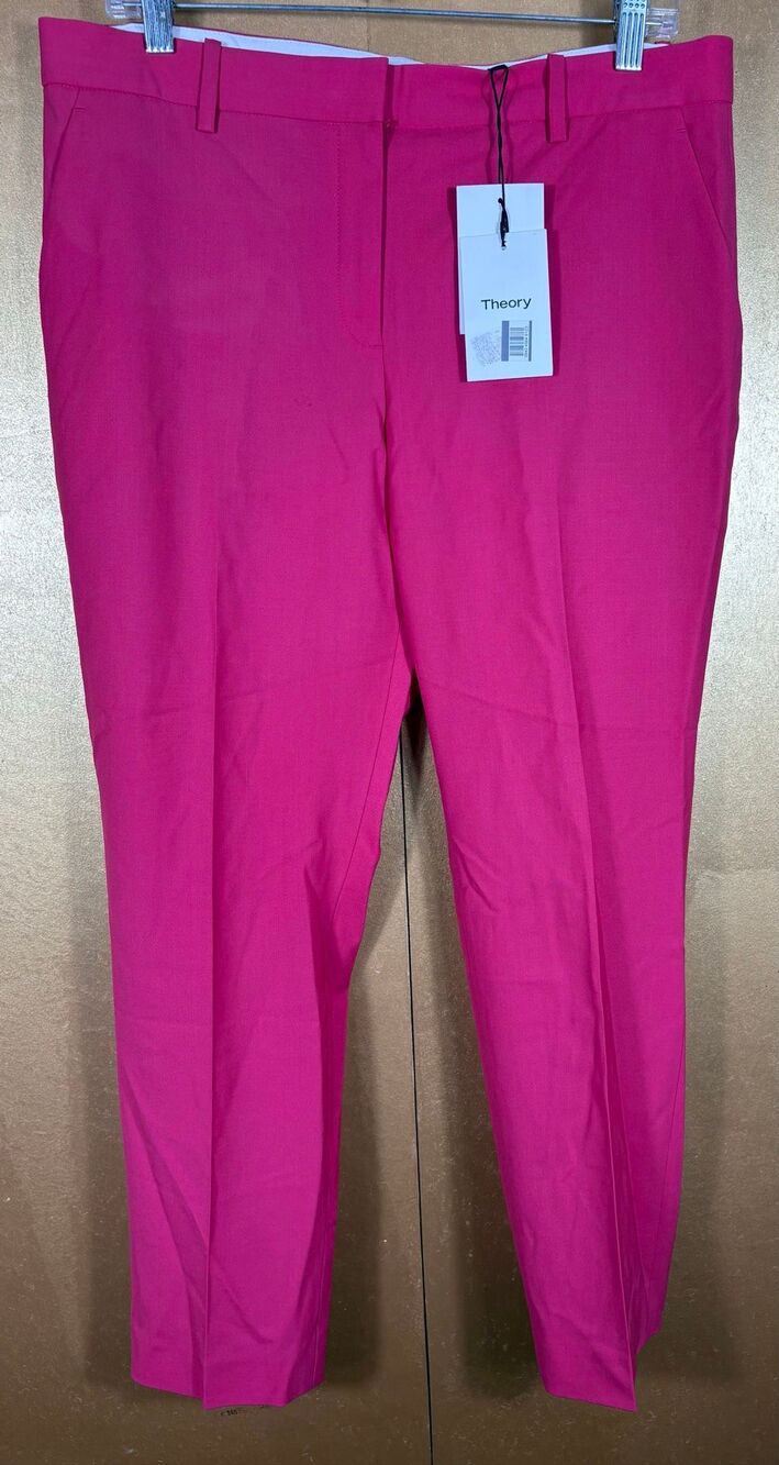Theory Treeca 2 hot pink pants size 10